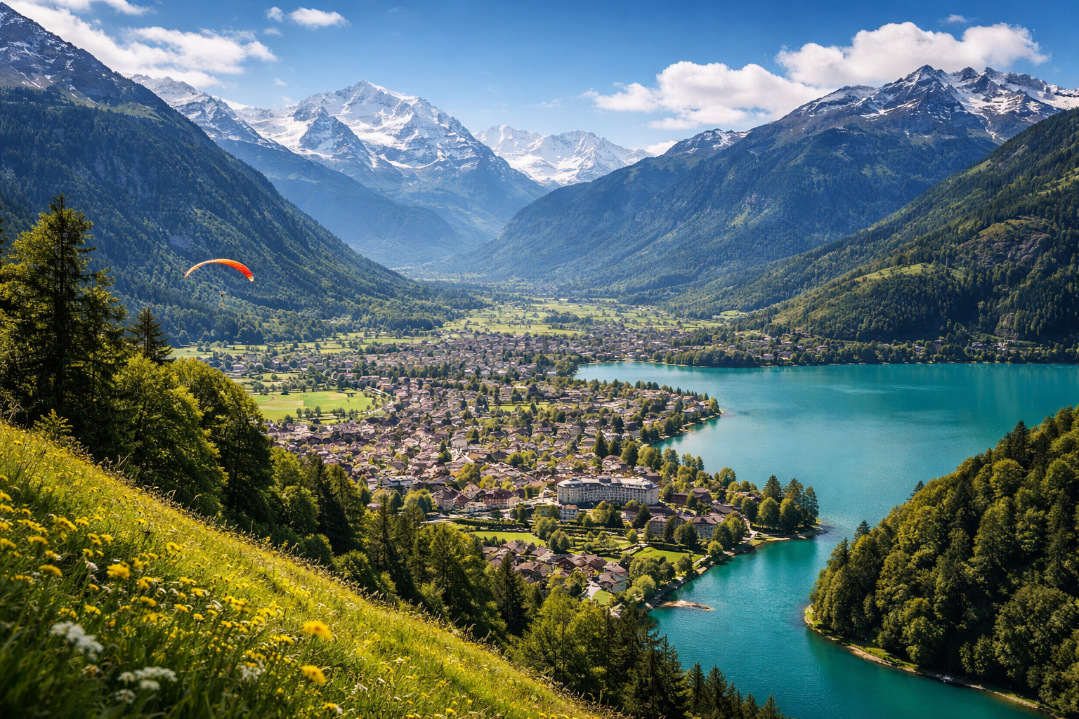 Premium transfer route in Interlaken